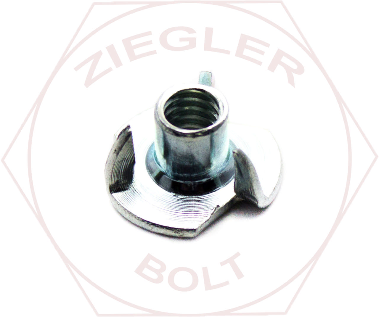 1/4-20 X 1/4 TEE NUT-3 PRONG ZINC