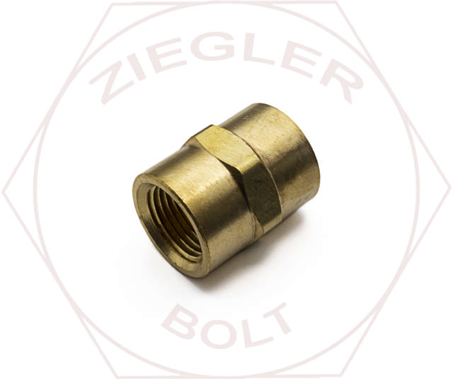 3/8 NPT PIPE COUPLINGS BRASS