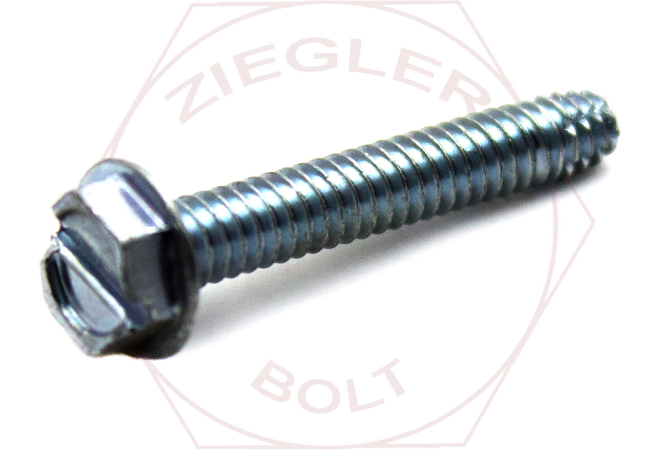 1/4-20 X 1 SLOT IND HEX WASH T/S TYPE F ZINC