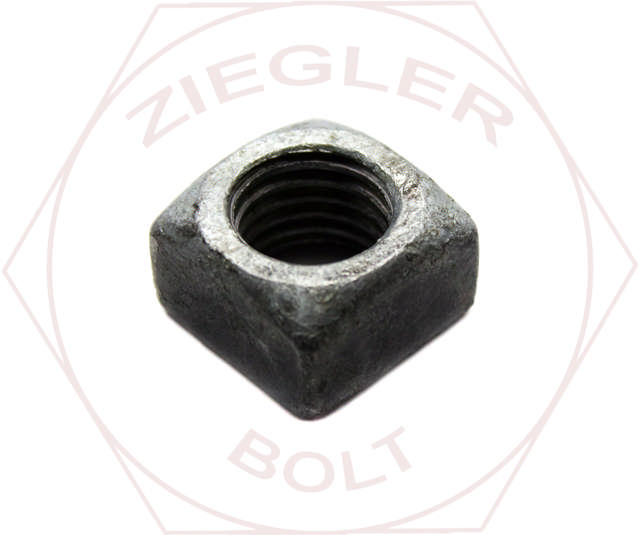 1/4-20 SQUARE NUT HDG A563A