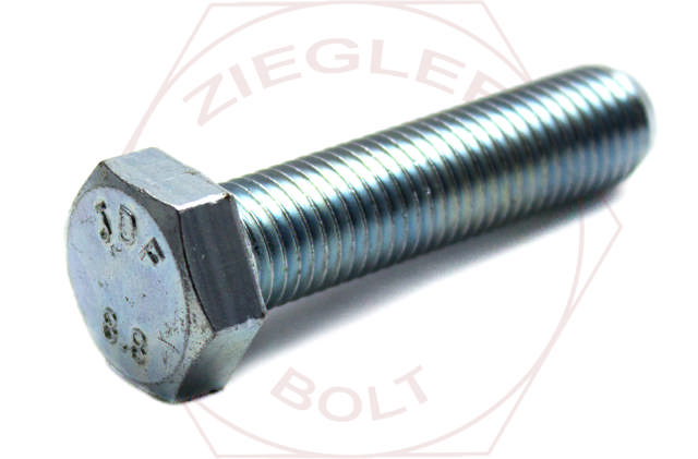 M10-1.25 X 20 HEX CAP SCREW DIN 961 ZINC