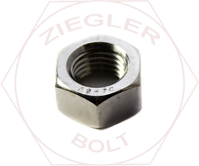 M10-1.25 FIN HEX NUT A2 STAINLESS