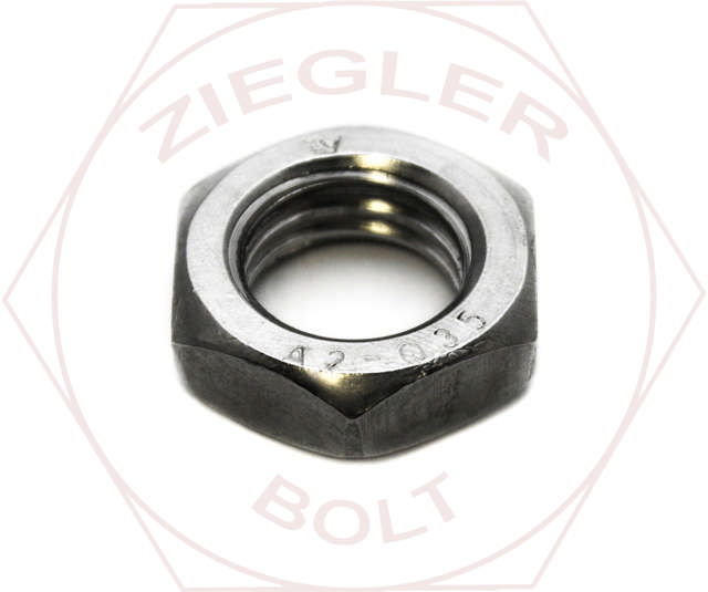 M12-1.25 EXTRA FINE HEX JAM NUT A2 STAINLESS