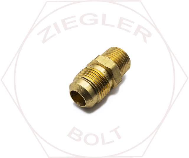 1/2T X 3/8 45° FLARE MALE CONNECTOR BRASS