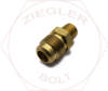 1/2T X 1/4 45° FLARE MALE CONNECTOR BRASS