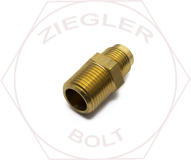 1/2T X 1/2 45° FLARE MALE CONNECTOR BRASS