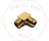 5/8T X 1/2 45° FLARE 90° MALE ELBOW BRASS