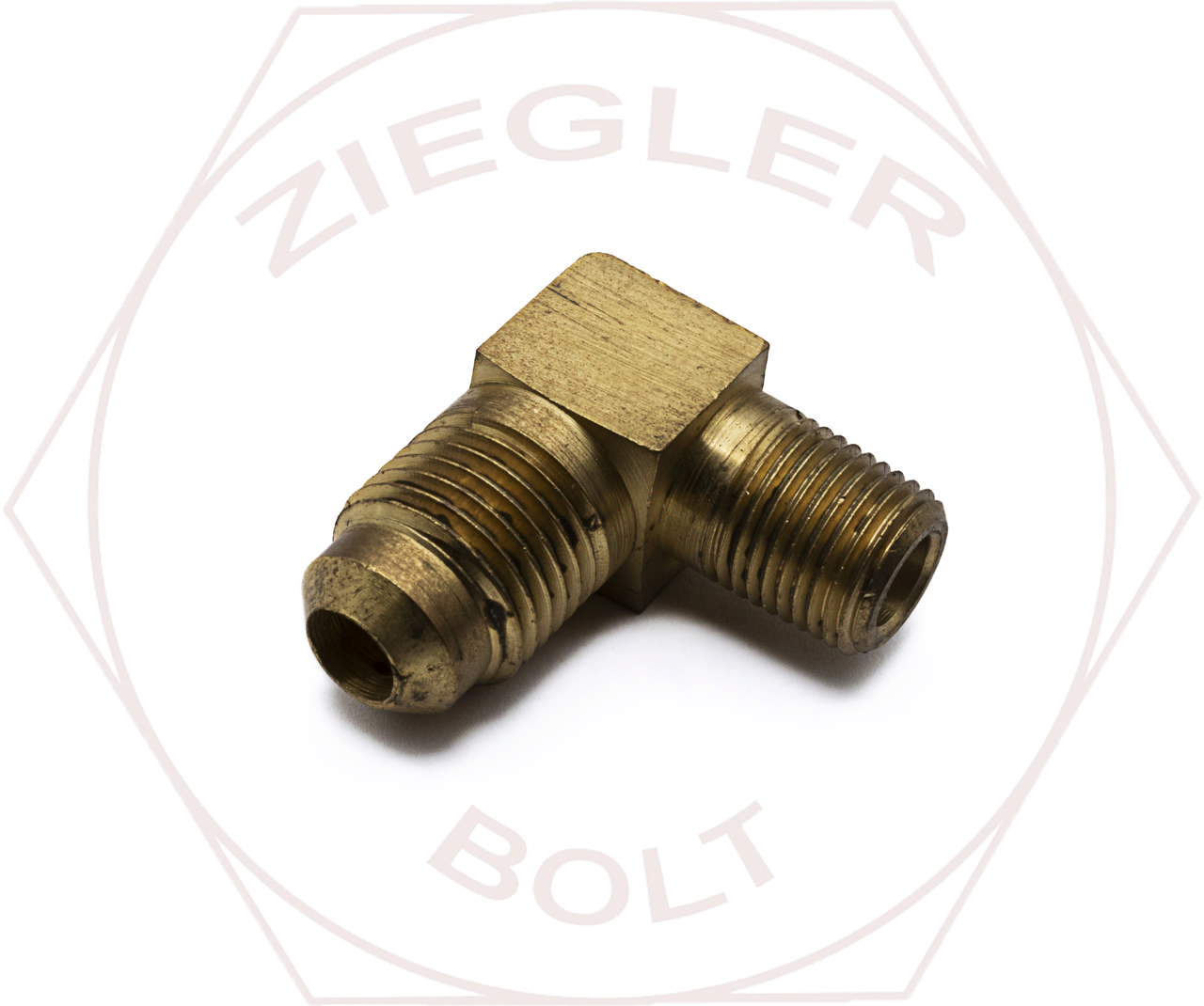5/16T X 1/8 45° FLARE 90° MALE ELBOW BRASS