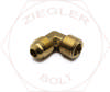 3/8T X 3/8 45° FLARE 90° MALE ELBOW BRASS