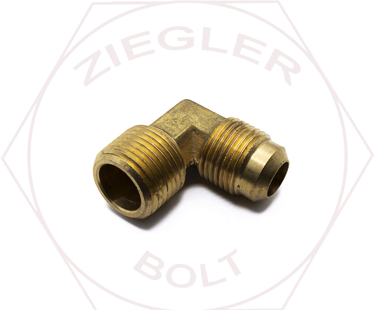 1/2T X 1/2 45° FLARE 90° MALE ELBOW BRASS