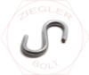 .080 X 1-1/16 S-HOOK ZINC 