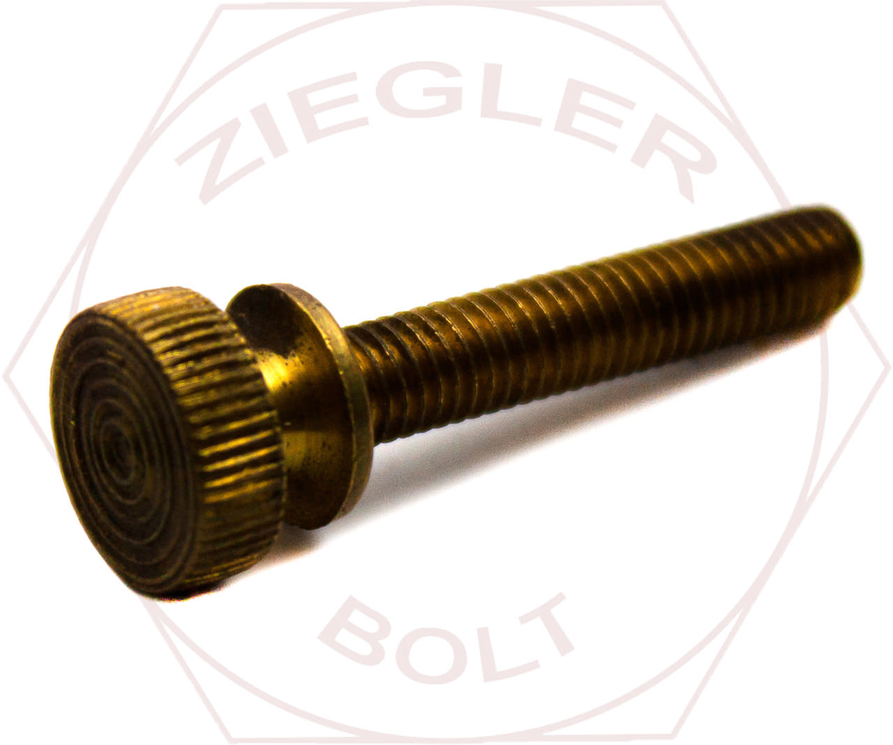 1/4-20 X 1 KNURLED THUMB SCREW BRASS