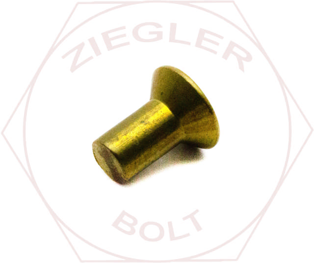 1/4 X 1 CTSK HD SOLID RIVET BRASS