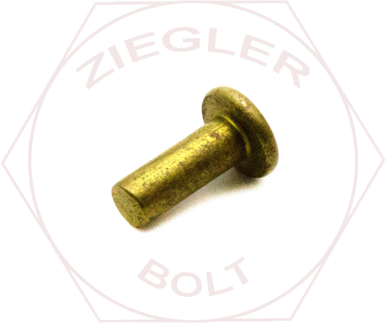3/16 X 1-1/2 FLAT HD SOLID RIVET BRASS