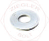 2 USS FLAT WASHER ZINC