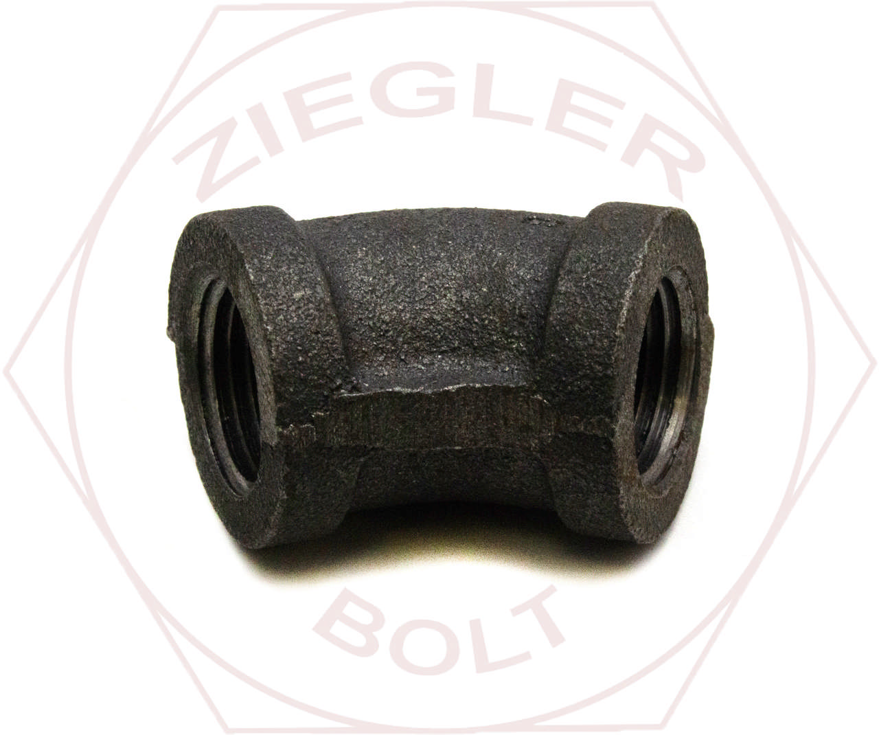2 PIPE ELBOW BLK IRON 45° DOMESTIC