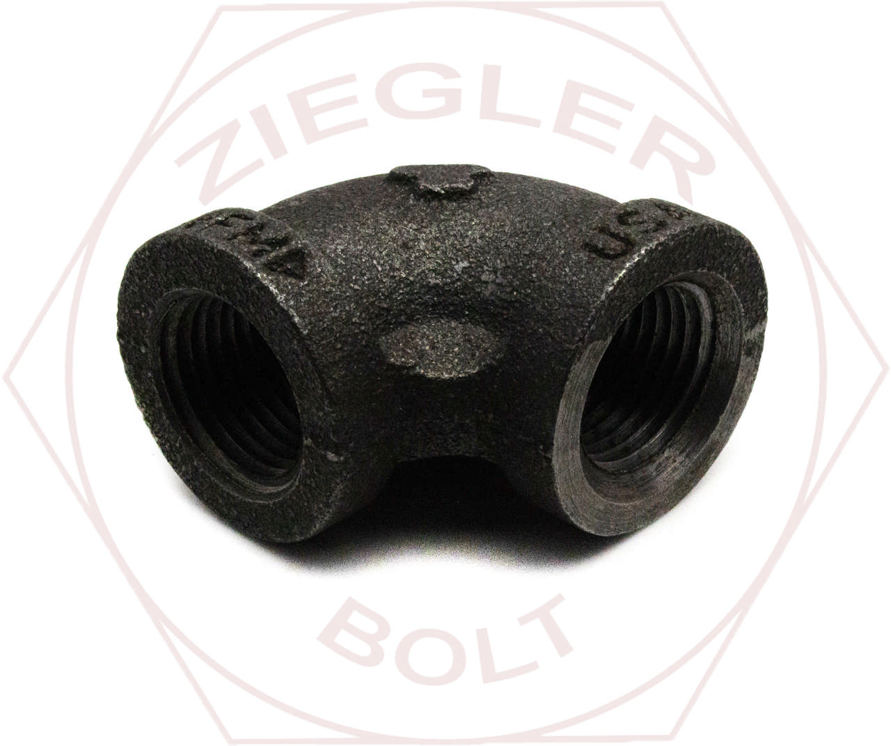2 PIPE ELBOW BLK IRON 90° DOMESTIC