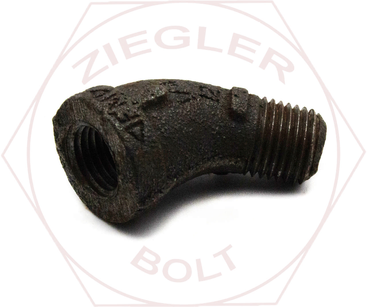 2 STREET ELBOW BLK IRON 45°