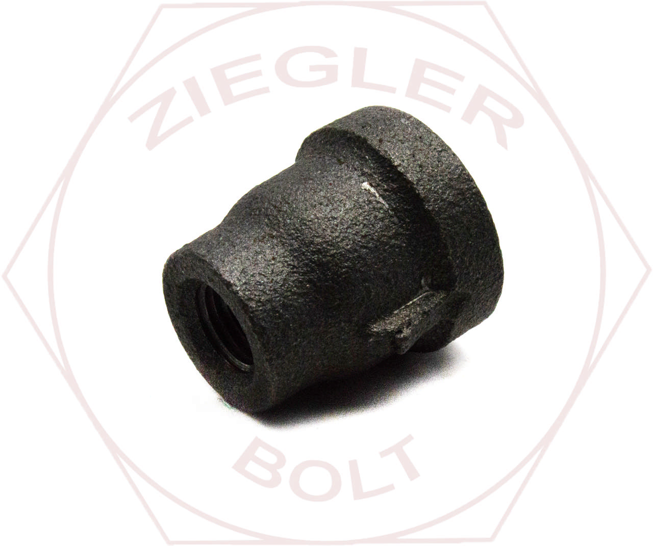 2 X 1 PIPE REDUCER COUPLING BLK IRON DOM