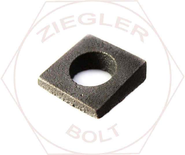  1-1/2 SQUARE BEVEL WASHER MALLEABLE IMPORT PLAIN