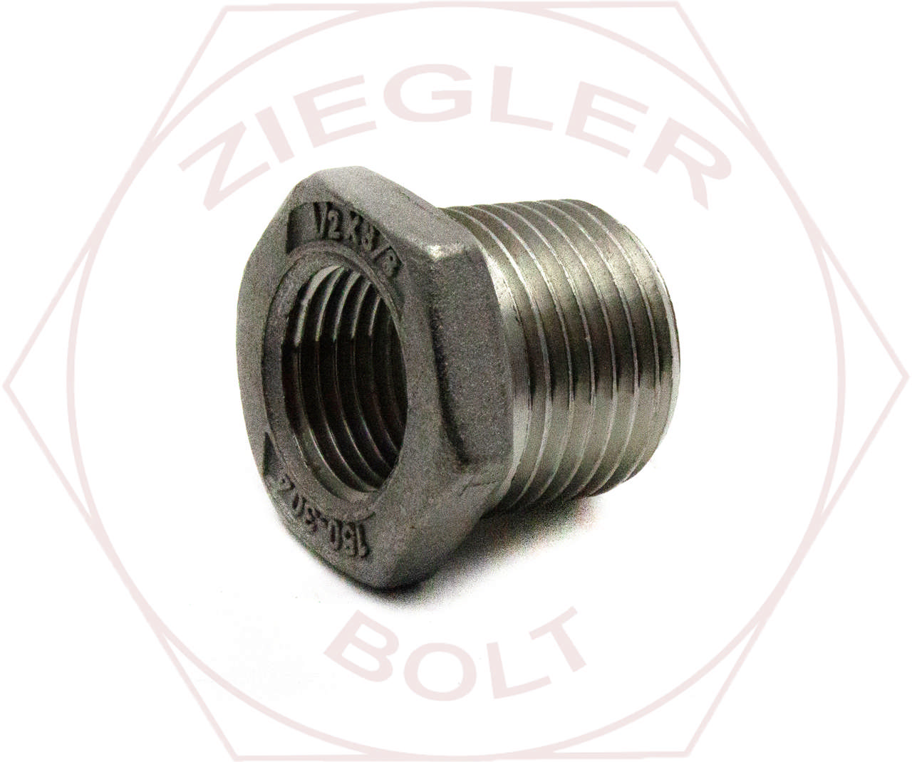 2 X 1 PIPE RED HEX BUSHING 304 STAINLESS