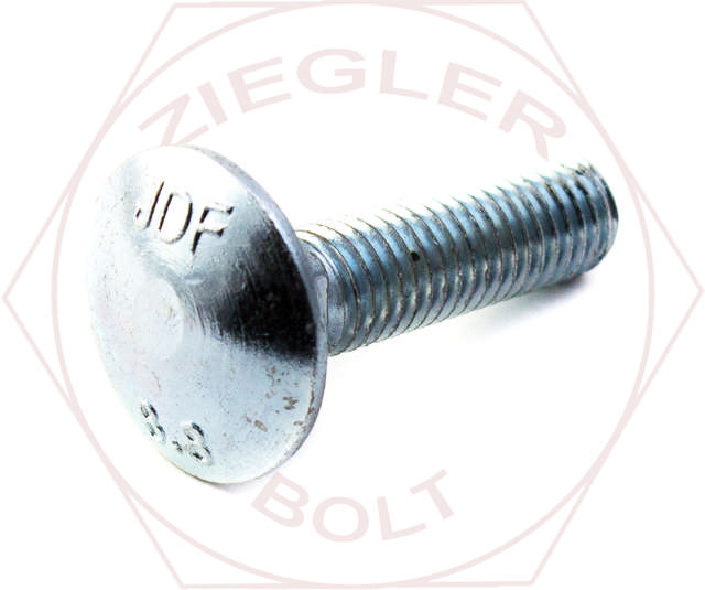 M10-1.5 X 25 CARRIAGE BOLT ZINC