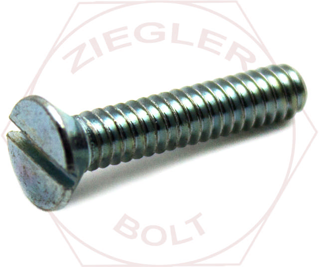 M10-1.5 X 25 SLOT FLAT M/S DIN 963A ZINC