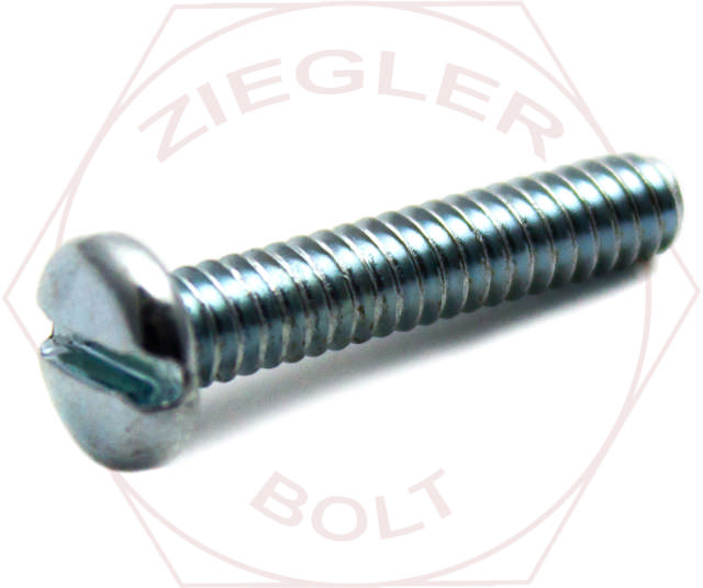 M10-1.5 X 25 SLOT PAN M/S DIN 85A ZINC