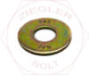 5/16 USS FLAT WASHER THRU-HARD ZINC/YELLOW