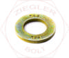 2 SAE FLAT WASHER THRU-HARD ZINC/YELLOW